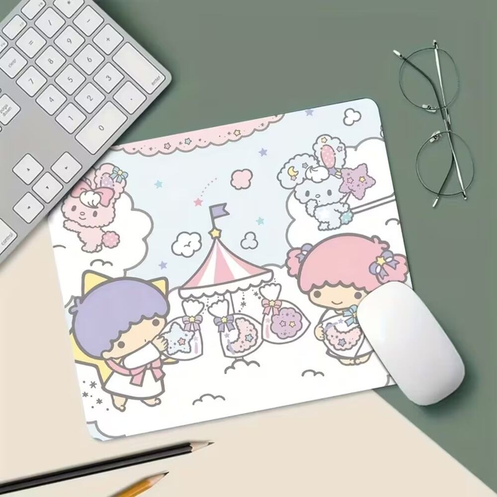 #6416 Hello Kitty & Friends Twin Star Neoprene Mouse Pad